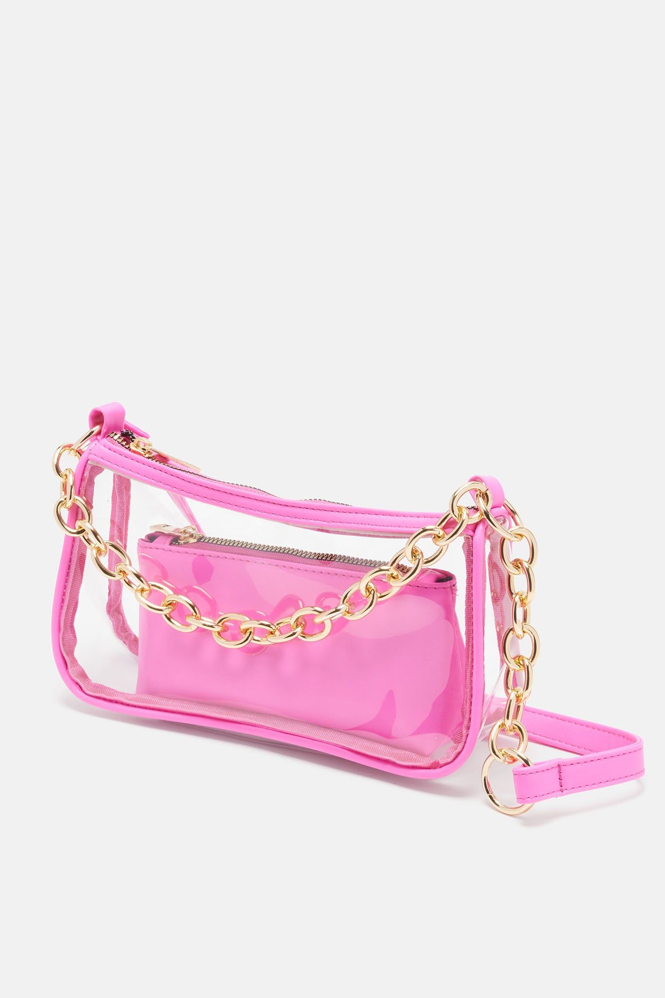 Clearly That Girl Handbag - Pink sold by Fashion Nova product image thumbnail 3