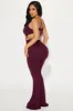 Out Of Sight Jumpsuit - Wine sold by Fashion Nova