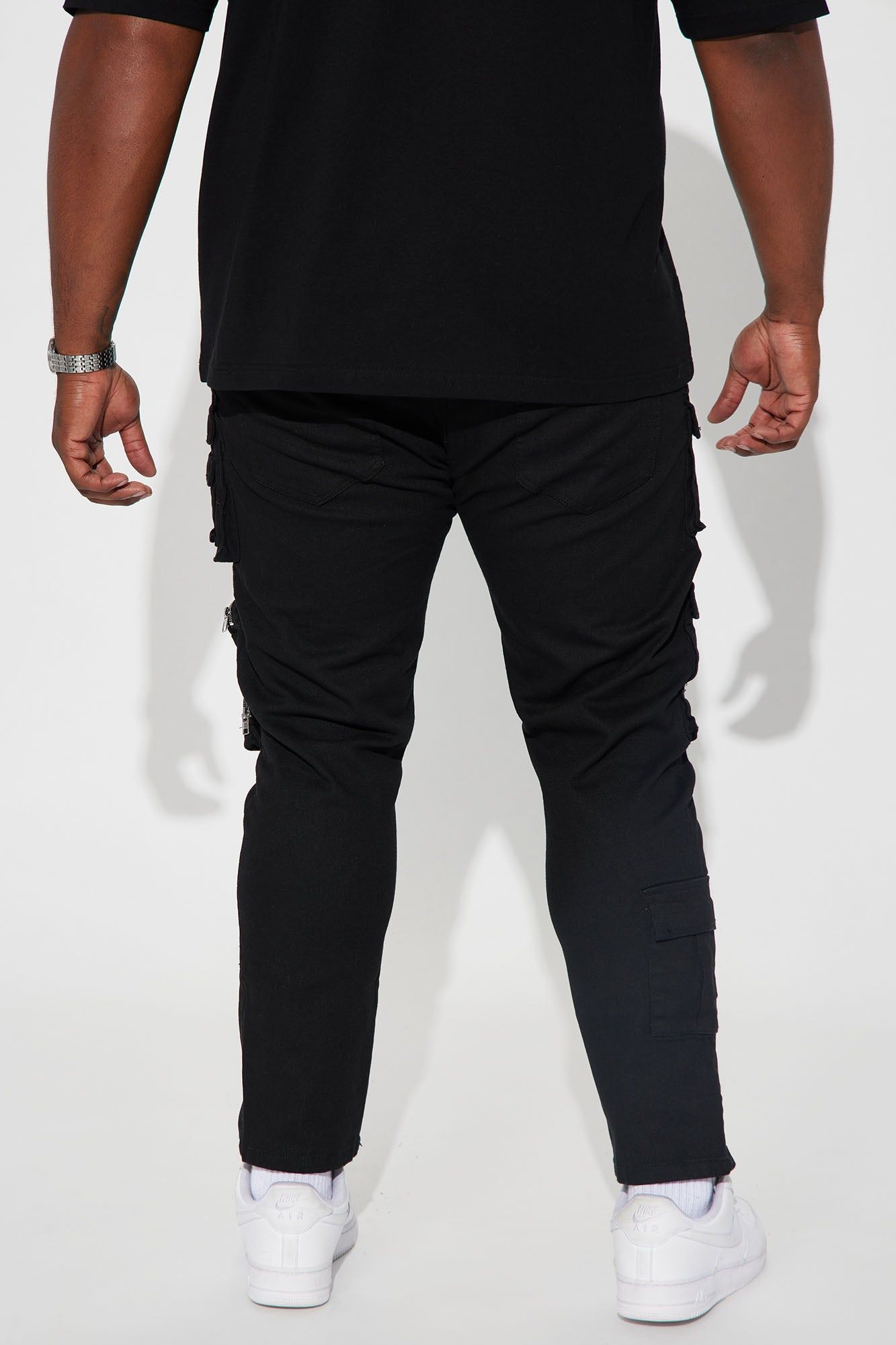 More Than One Cargo Pocket Straight Jeans - Black sold by Fashion Nova product image thumbnail 9