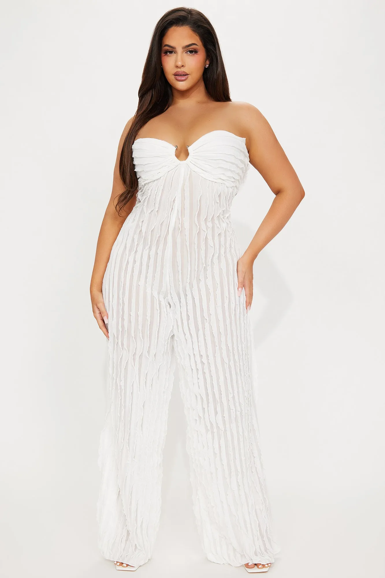In The Air Jumpsuit - Ivory sold by Fashion Nova product image thumbnail 4