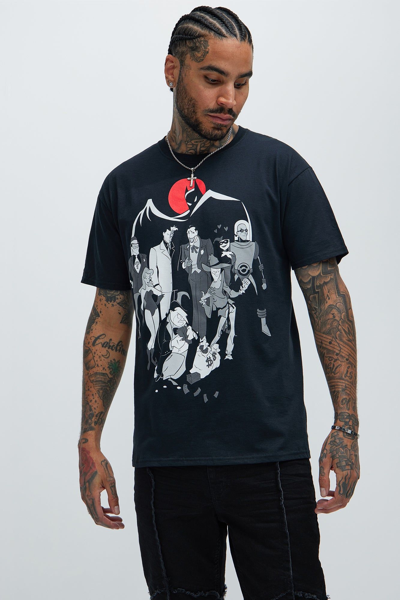 Batman Animated Series Villians Short Sleeve Tee - Black sold by Fashion Nova