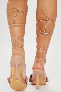 Make It Easy Strappy Heeled Sandals - Nude sold by Fashion Nova