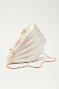 Seashell Mermaid Handbag - Ivory sold by Fashion Nova