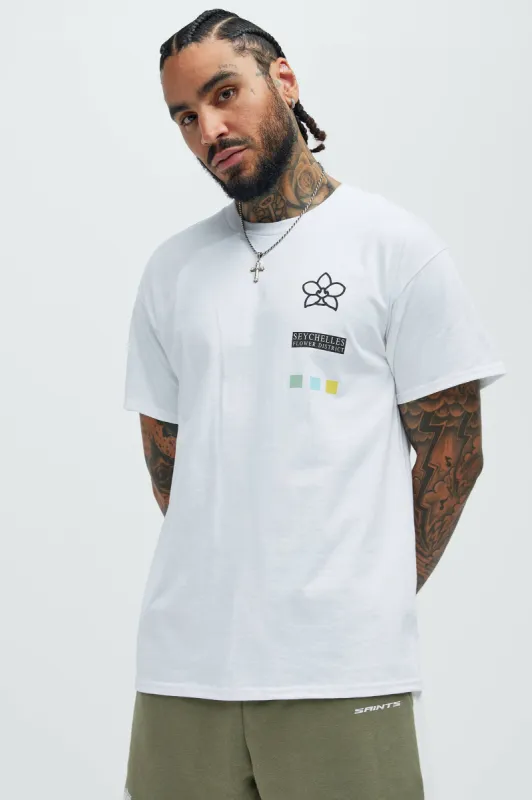 Flower District Short Sleeve Tee - White sold by Fashion Nova