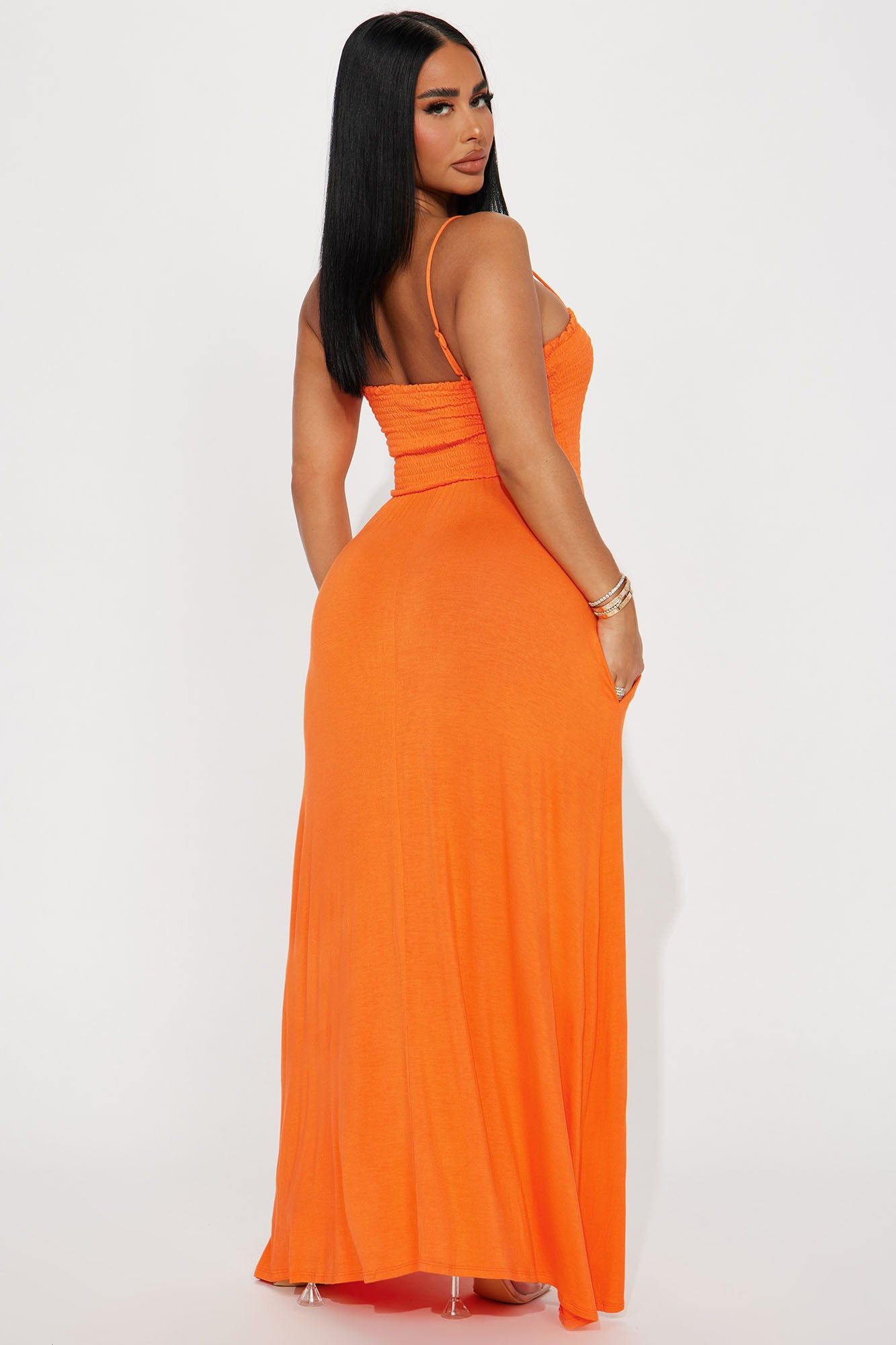 Holly Maxi Dress - Orange sold by Fashion Nova product image thumbnail 3