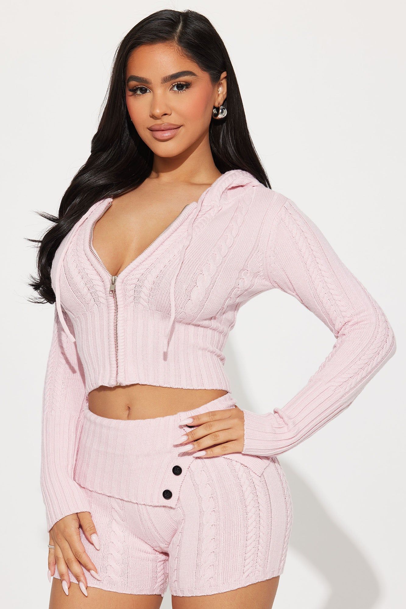 Soft Energy Sweater Short Set - Pink sold by Fashion Nova product image thumbnail 2