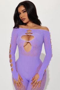 Sierra Seamless Jumpsuit - Purple sold by Fashion Nova