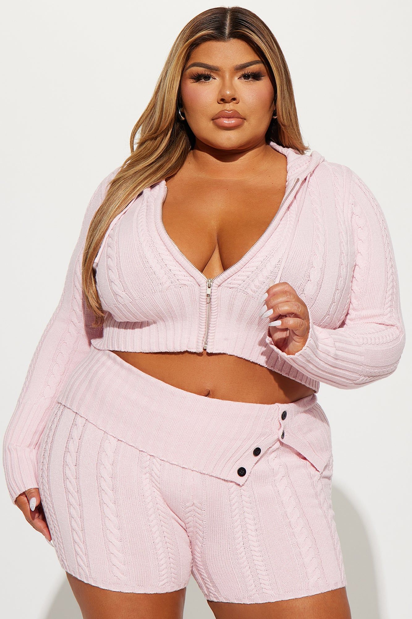 Soft Energy Sweater Short Set - Pink sold by Fashion Nova product image thumbnail 5