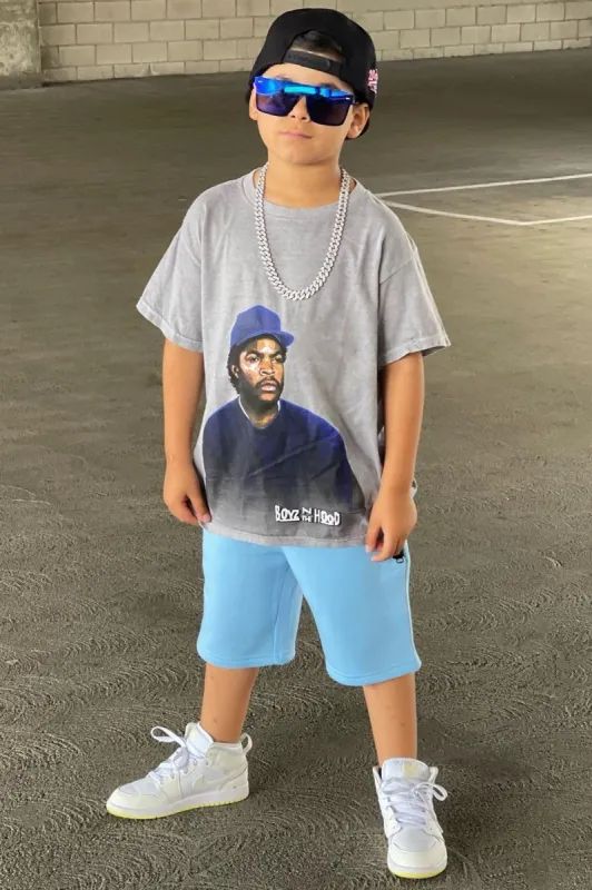 Mini Boyz N The Hood Ice Cube Short Sleeve Tee - Grey sold by Fashion Nova