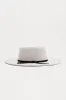 Banded Full Brim Hat - Grey sold by Fashion Nova