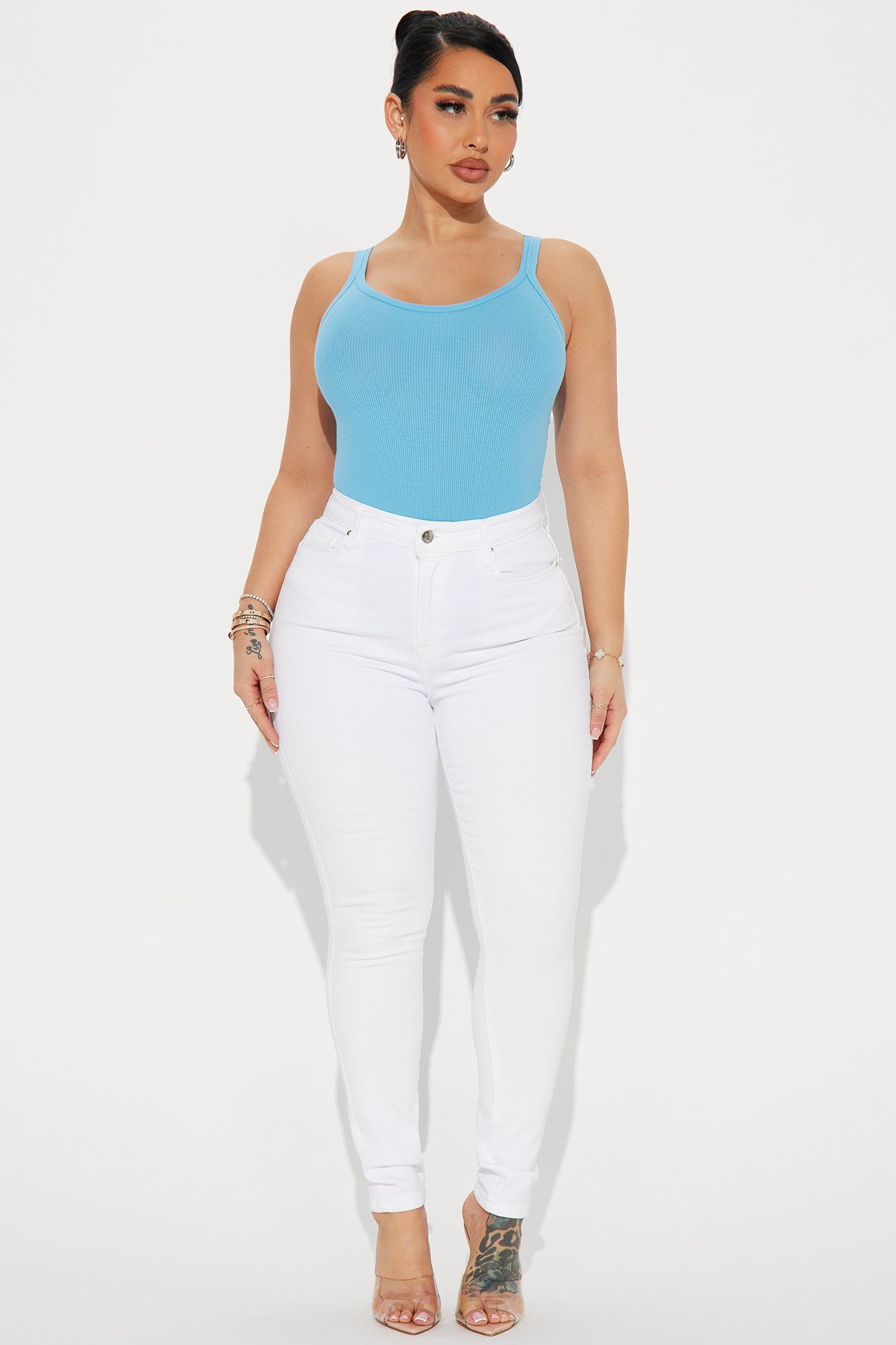 Desiree Scoop Neck Bodysuit - SkyBlue sold by Fashion Nova product image thumbnail 2