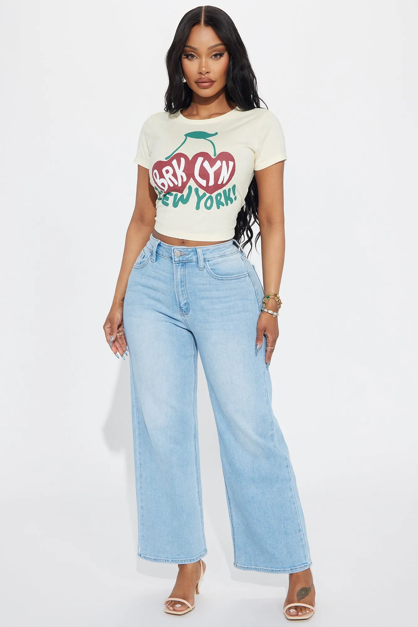 Brooklyn Cherries Tee - Natural/Combo sold by Fashion Nova product image thumbnail 2