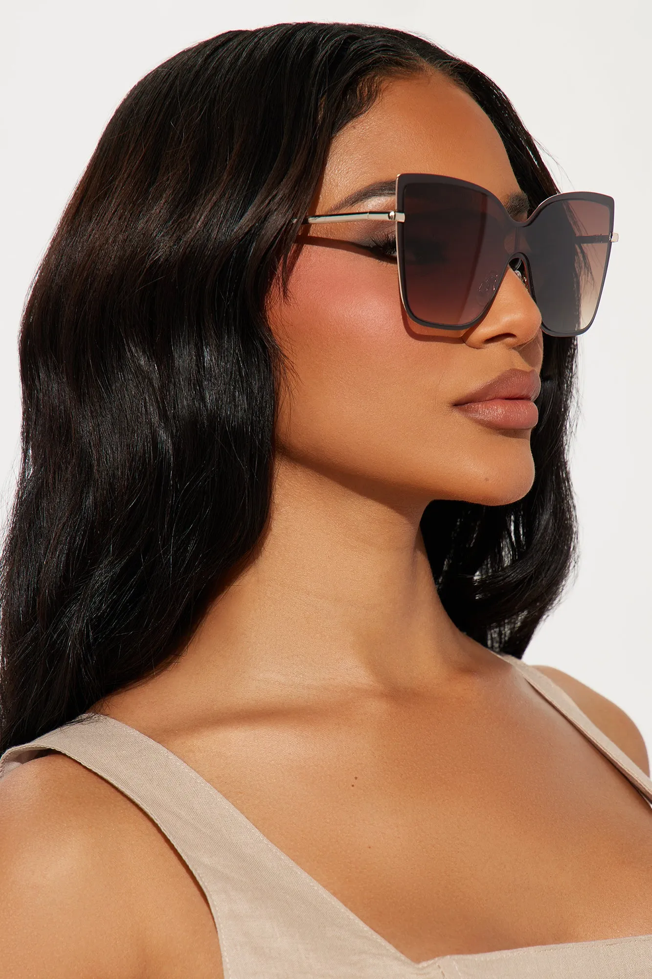 Feeling Feisty Sunglasses - Brown sold by Fashion Nova