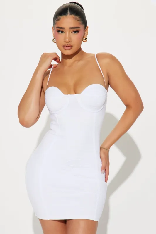 Fiora Bandage Micro Mini Dress - White sold by Fashion Nova