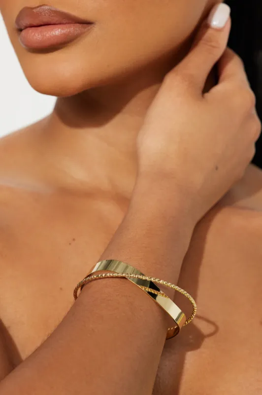 Holding On Bracelet - Gold sold by Fashion Nova