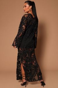 Monica Maxi Dress - Black sold by Fashion Nova
