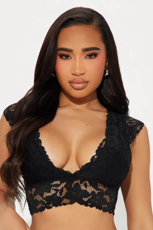 Brittany Lace Bralette - Black sold by Fashion Nova