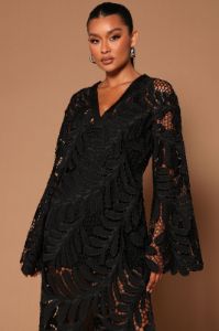 Monica Maxi Dress - Black sold by Fashion Nova