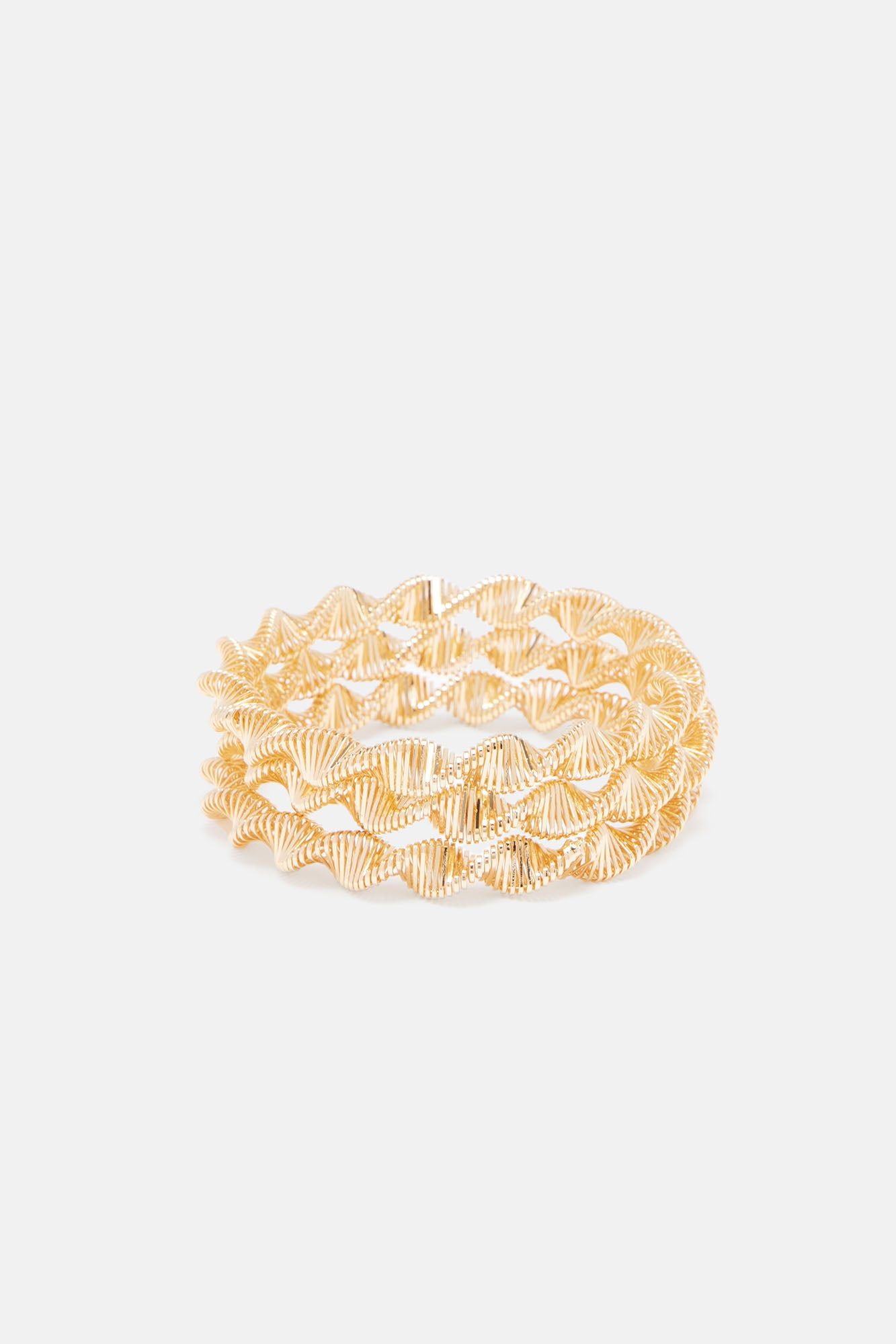 Wave Chaser Bracelet Set - Gold sold by Fashion Nova product image thumbnail 3