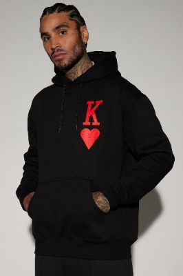 King Of Hearts Hoodie - Black sold by Fashion Nova