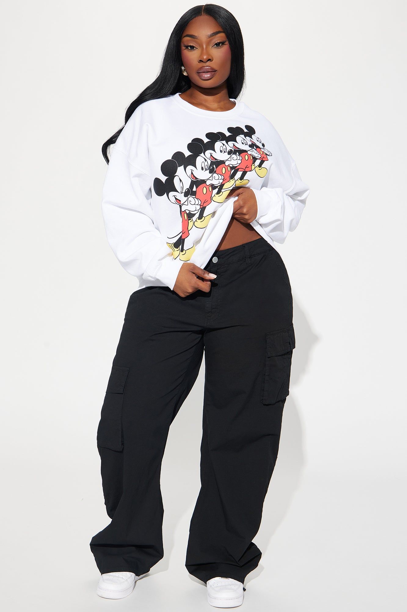 Vintage Mickey Mouse Sweatshirt - White sold by Fashion Nova product image thumbnail 5