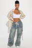 Met My Match Baggy Cargo Jeans - Vintage Wash sold by Fashion Nova