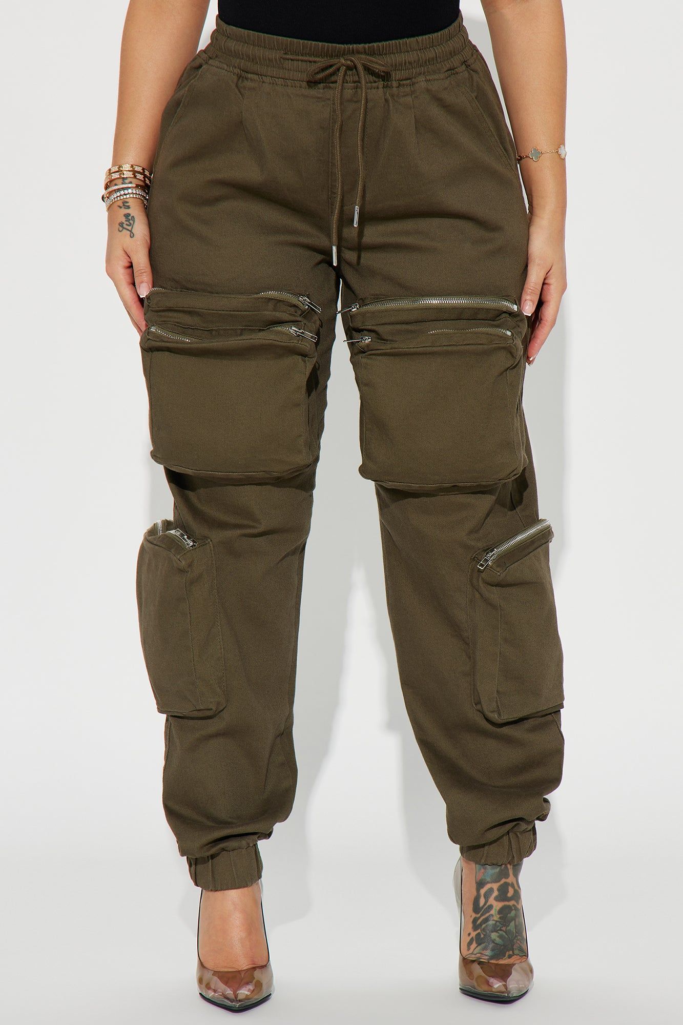 Keepin' It Casual Cargo Jogger - Olive sold by Fashion Nova product image thumbnail 2