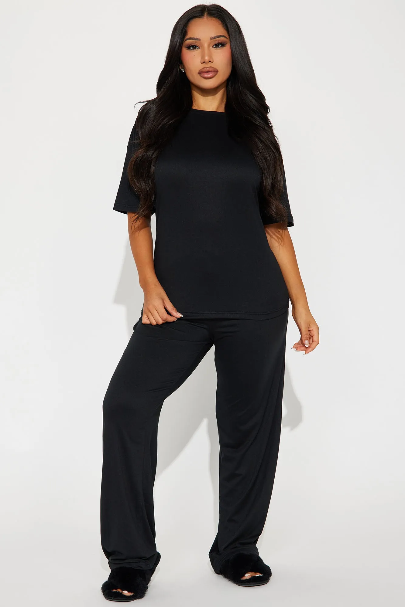 Relax Mood PJ Pant Set - Black sold by Fashion Nova