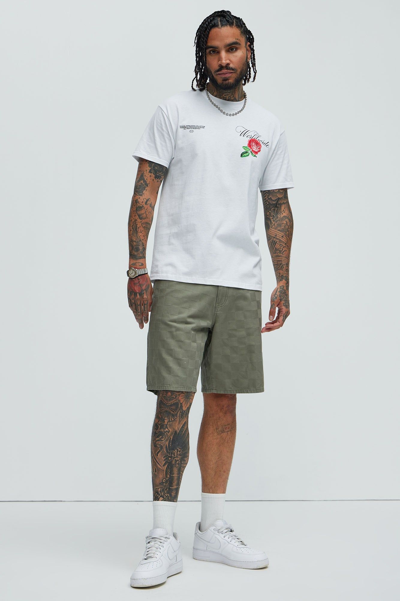 Worldwide Rosa Short Sleeve Tee - White sold by Fashion Nova product image thumbnail 2