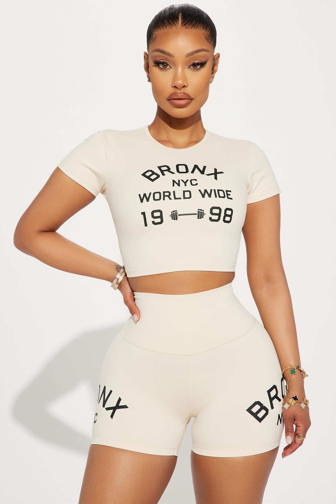 Fitness Club Active Top - Taupe sold by Fashion Nova