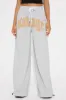 Savage For You Wide Leg Pant - Heather Grey sold by Fashion Nova