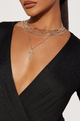 Don't Take Me For Granted Necklace - Silver sold by Fashion Nova