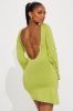 Candice Mini Dress - Chartreuse sold by Fashion Nova