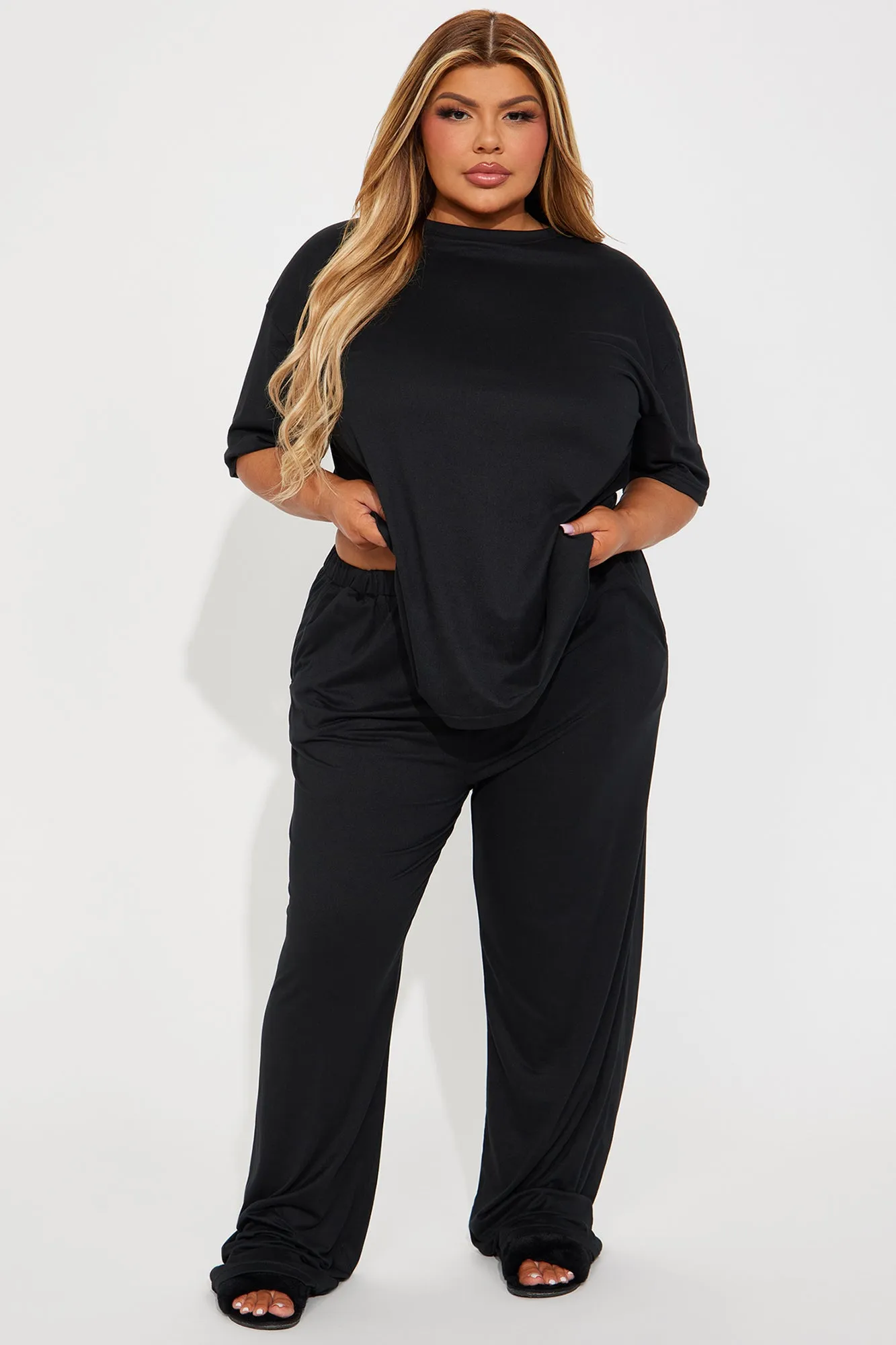 Relax Mood PJ Pant Set - Black sold by Fashion Nova product image thumbnail 4