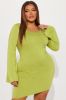 Candice Mini Dress - Chartreuse sold by Fashion Nova