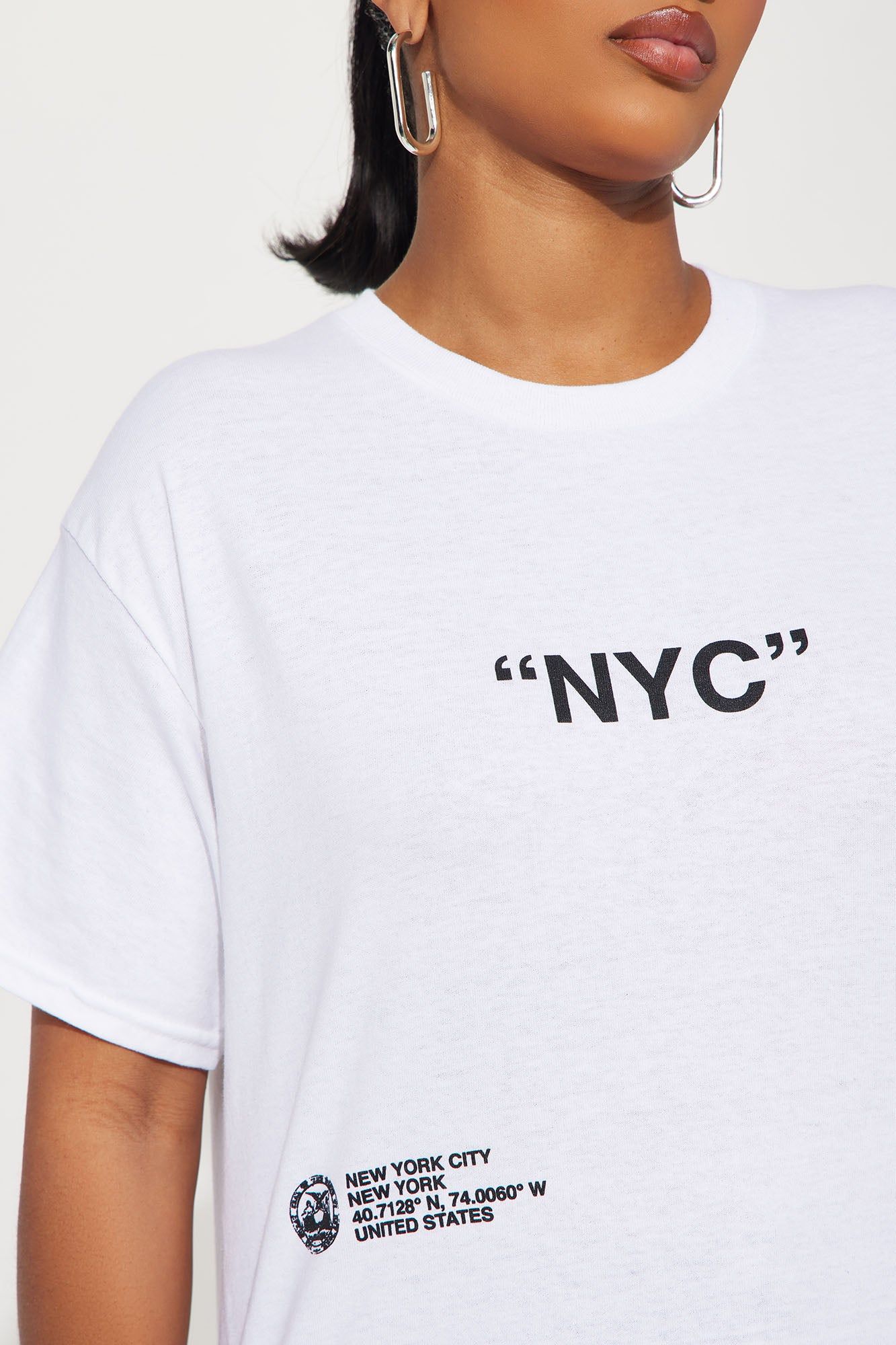 Destination NYC Graphic T-Shirt - White sold by Fashion Nova product image thumbnail 3