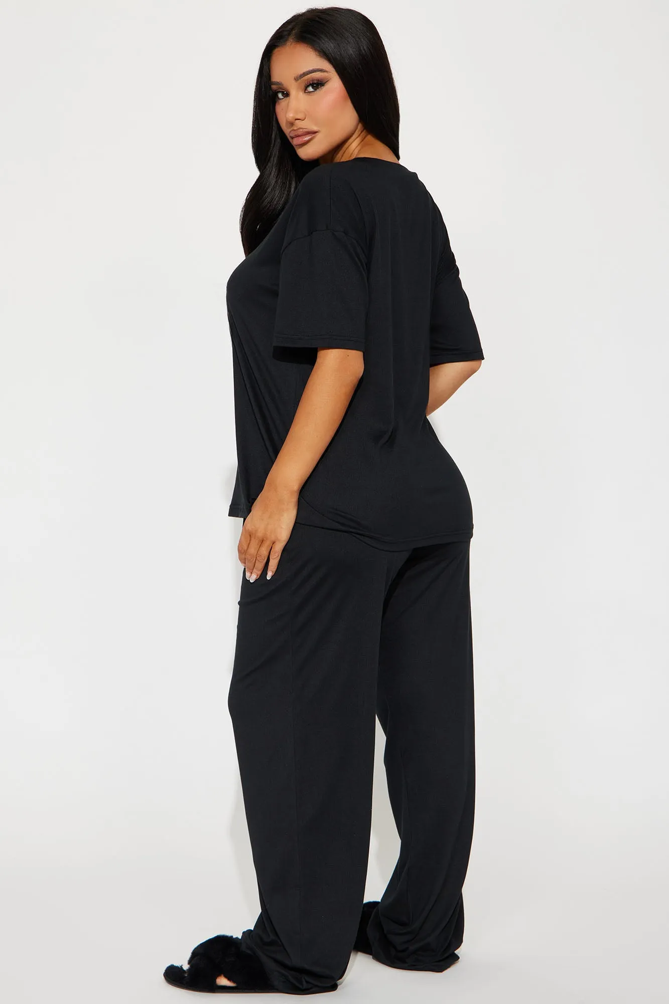 Relax Mood PJ Pant Set - Black sold by Fashion Nova product image thumbnail 3
