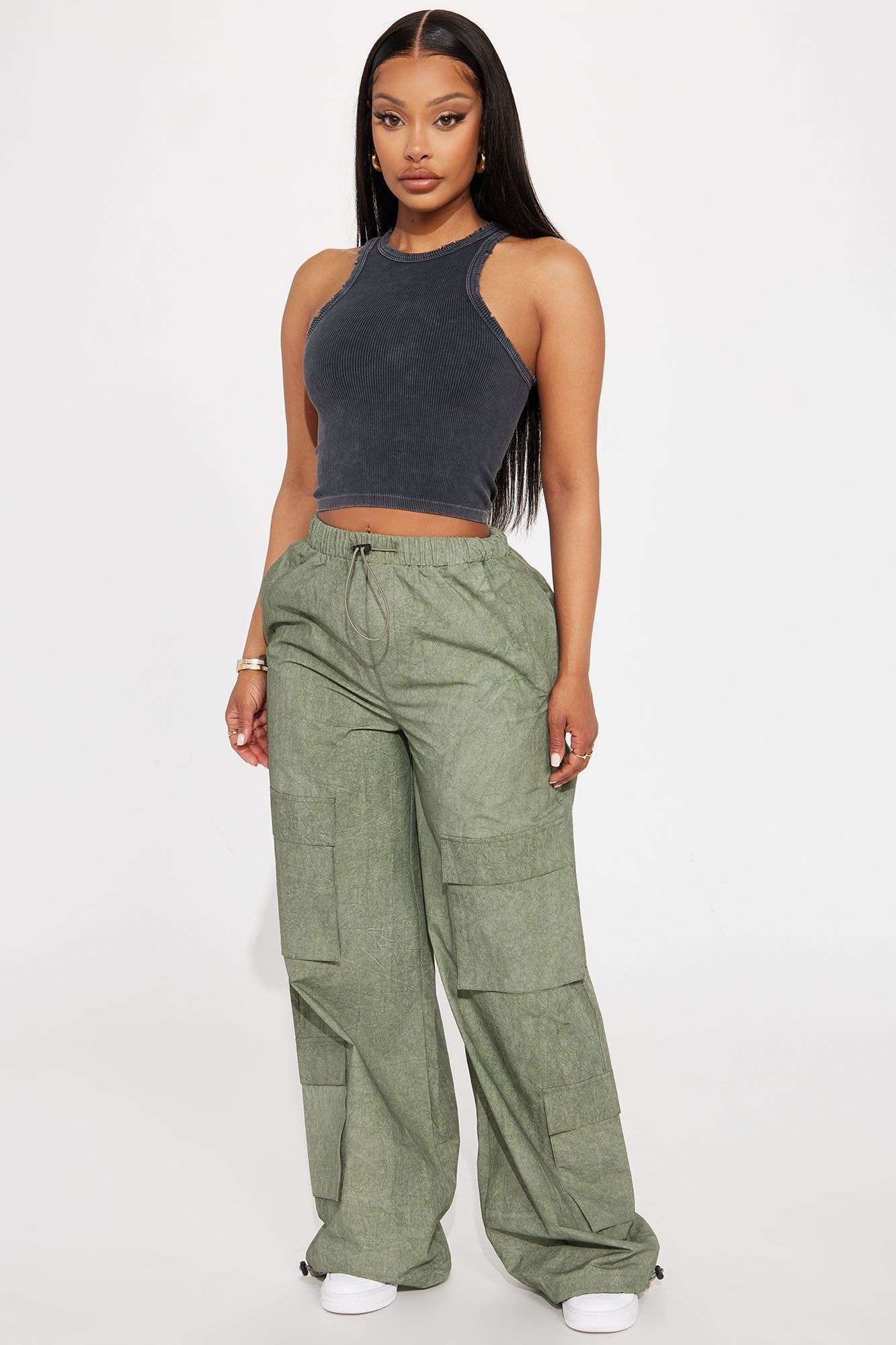 Whitney Washed Ribbed Top - Black Wash sold by Fashion Nova product image thumbnail 2