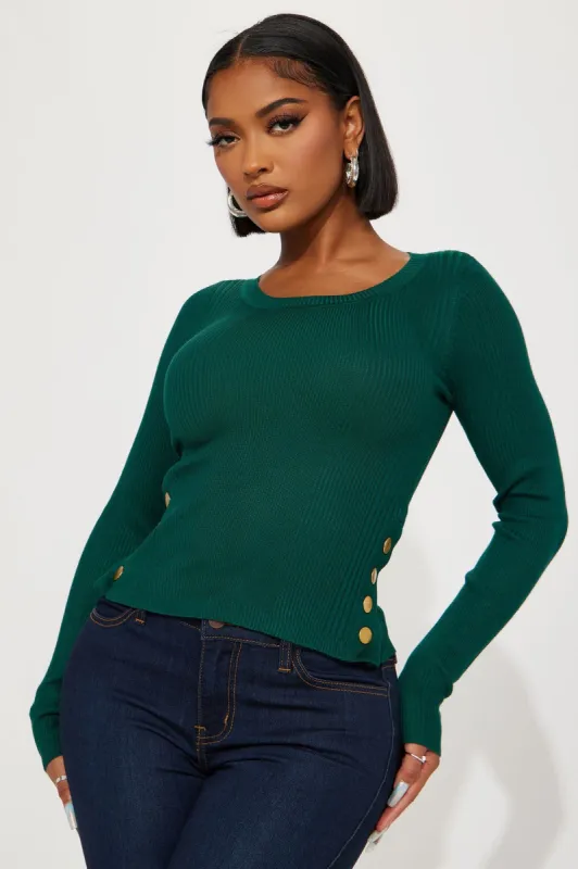 You Changed Me Sweater - Green sold by Fashion Nova