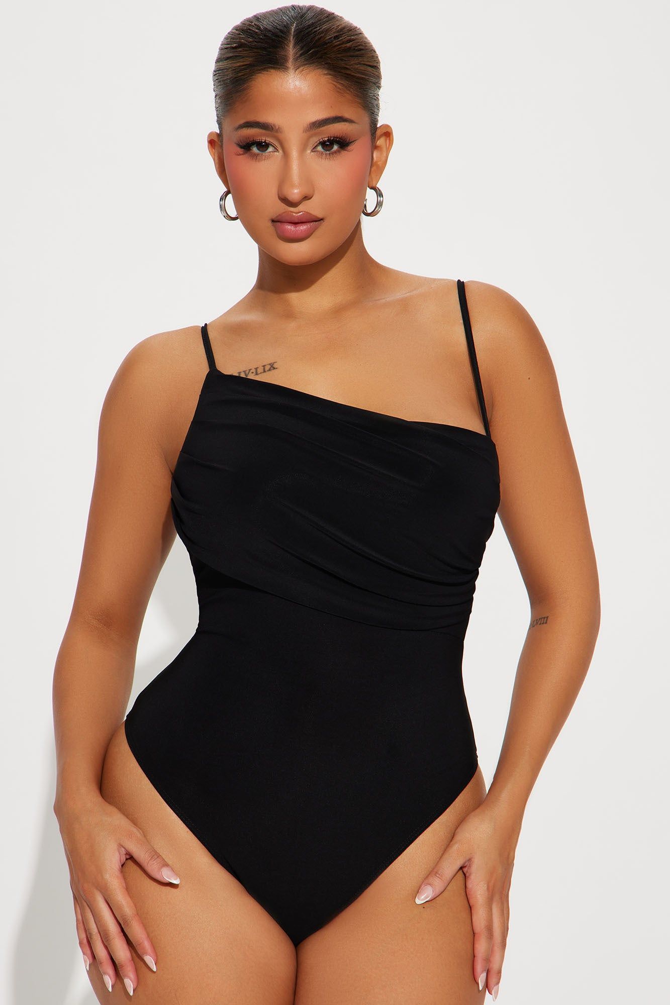 Make You Miss Me Bodysuit - Black sold by Fashion Nova