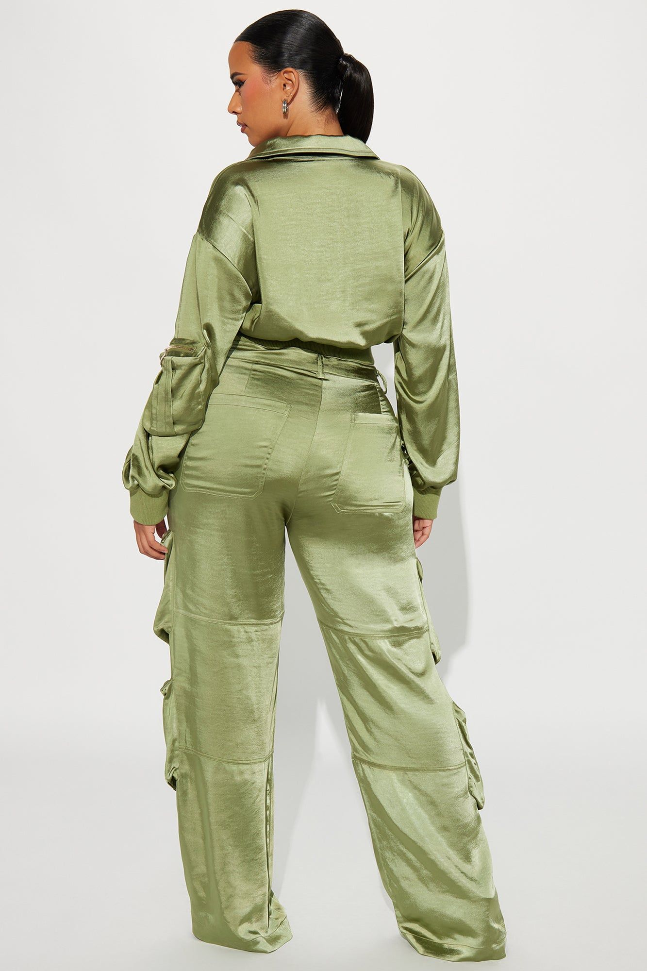 Showing Off Cargo Pant Set - Olive sold by Fashion Nova product image thumbnail 6