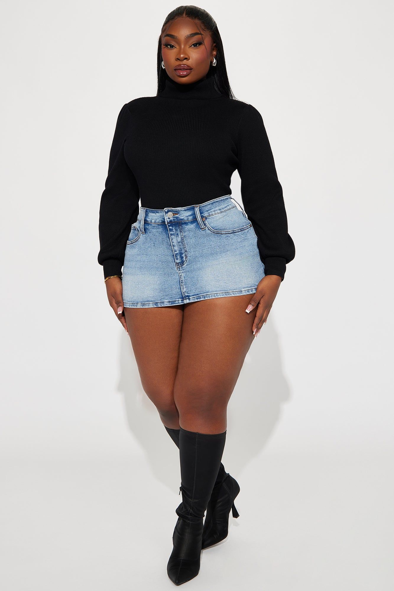 Jaida Turtleneck Sweater - Black sold by Fashion Nova product image thumbnail 5