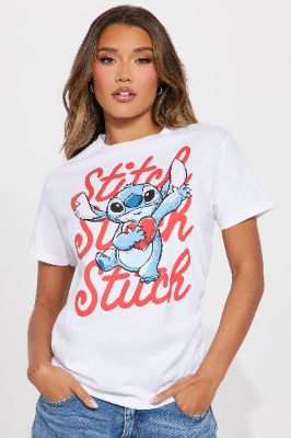 XO Love Stitch Graphic Tee - White sold by Fashion Nova
