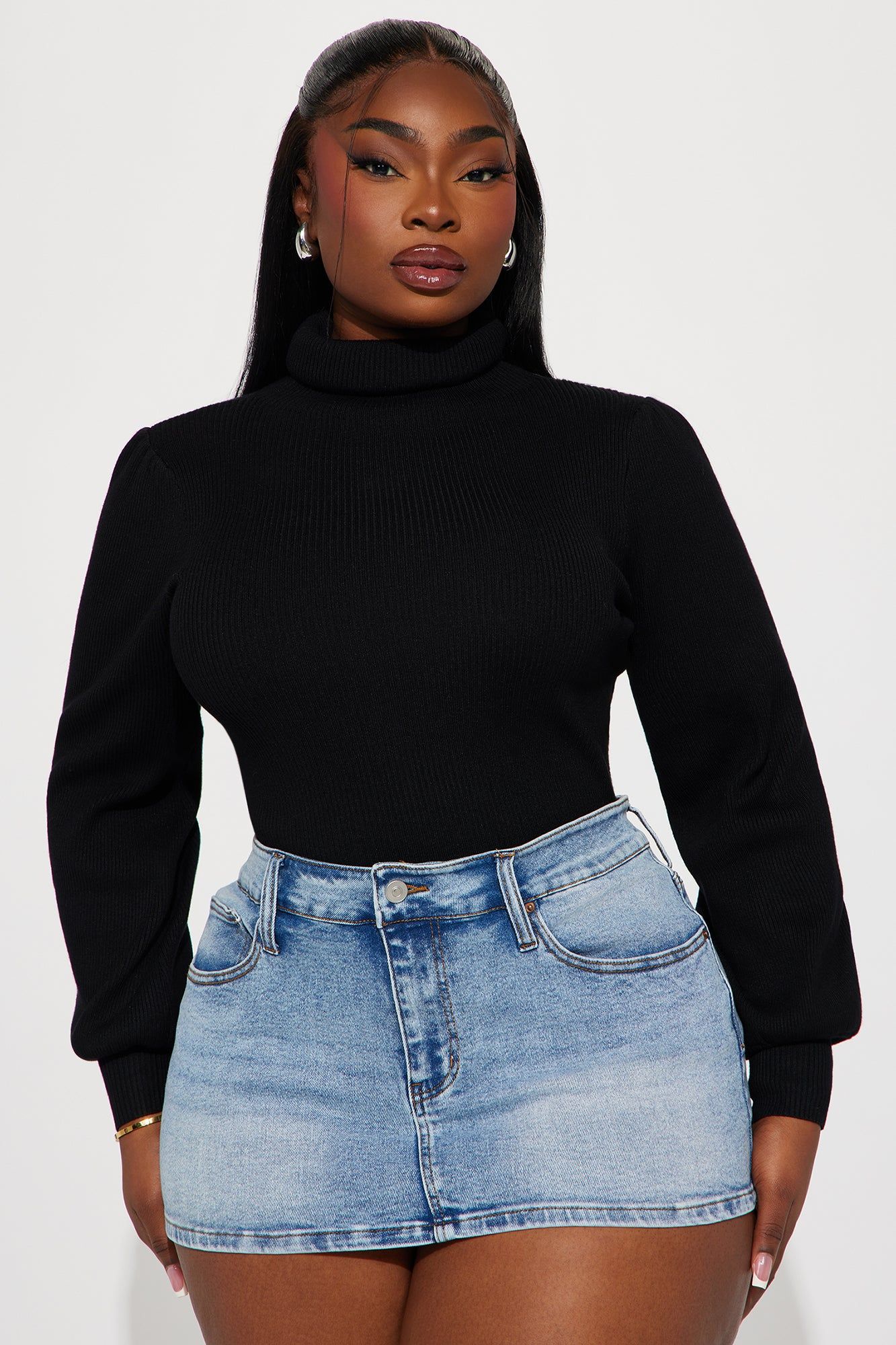 Jaida Turtleneck Sweater - Black sold by Fashion Nova product image thumbnail 4