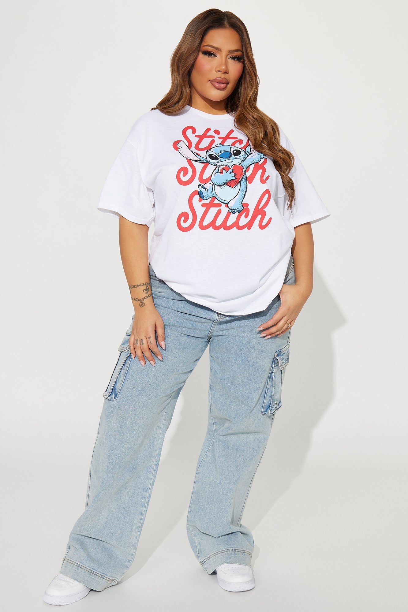 XO Love Stitch Graphic Tee - White sold by Fashion Nova product image thumbnail 5