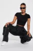 Judia Crew Neck Top - Black sold by Fashion Nova