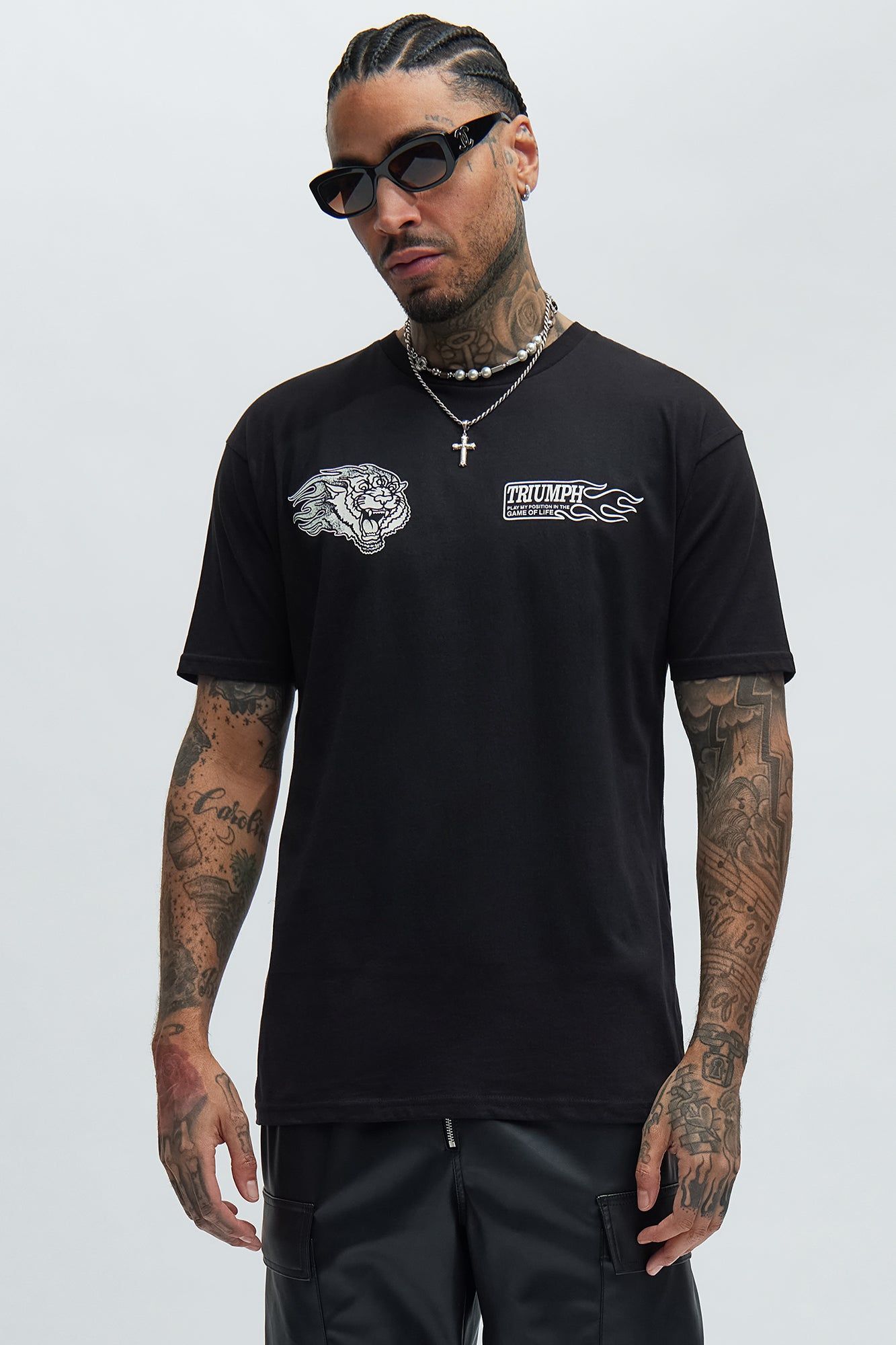 Triumph Short Sleeve Tee - Black sold by Fashion Nova product image thumbnail 4