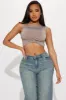 Classic Twist Tank Top - Stone sold by Fashion Nova