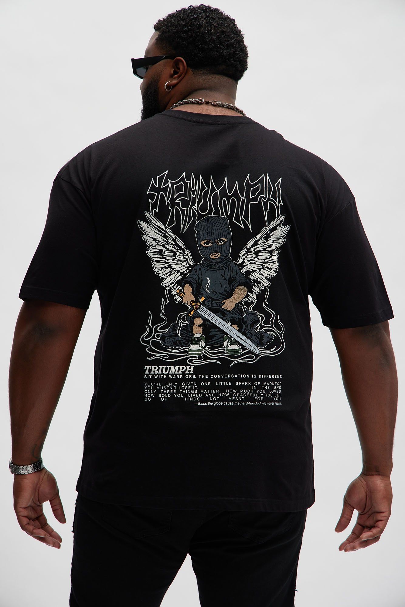 Triumph Short Sleeve Tee - Black sold by Fashion Nova product image thumbnail 5