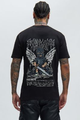 Triumph Short Sleeve Tee - Black sold by Fashion Nova